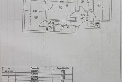 Apartament 3 cam, bloc reabilitat termic, poziție excelentă