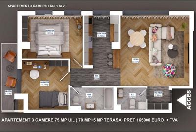 Apartament 2 camere | 0 Comision | Sisesti | Metrou | Bloc nou | Premium - 4
