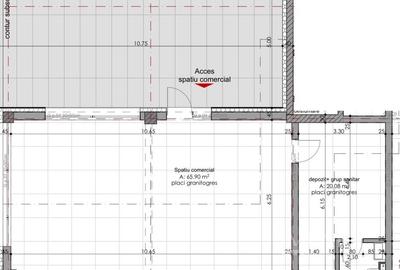 Spatiu comercial de 85 m2 Borhanci - 1