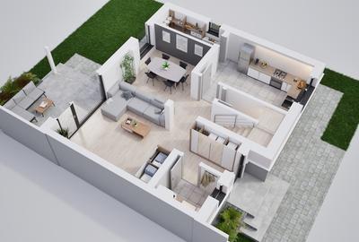 Duplex cu design premium și grădină proprie - 22