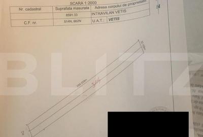 Teren de 8600 mp, în Vetiș