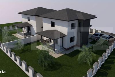 Casă cu 4 camere cu Teren 387 Mp în Miroslava