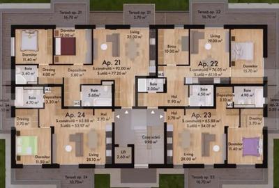 Apartament cu 2 camere semidecomandat în Micro 17 - 6