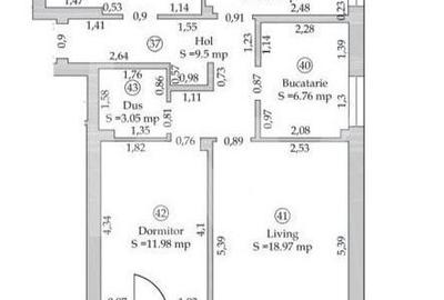 Apartament cu 3 camere în Cristian - 13