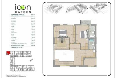 Duplex confort lux 6 camere 187,5 mp și grădină privată de 519 mp - 3