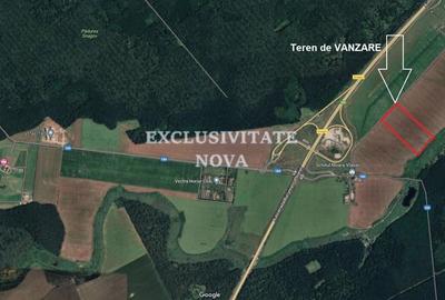 Teren 9Ha -> 16Ha Ha Intravilan , Exit A3 Snagov Ghermanesti Bucuresti-Ploiesti - 3