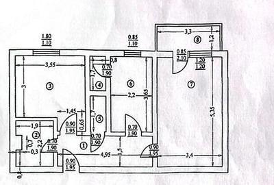 Apartament cu 2 camere decomandat în Exterior Vest - 7