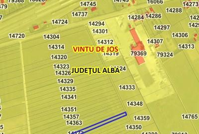 Teren de 4300 mp, în Vințu de Jos - 4