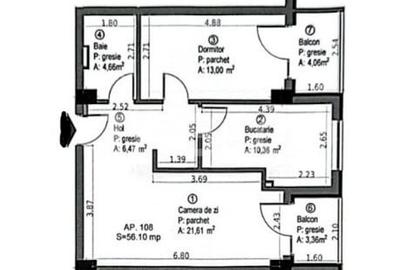 De vanzare apartament cu 2 camere semifinisat Baza Sportiva Gheorgheni - 4