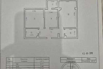 Apartament cu 3 camere decomandat în Central - 1