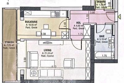 Garsonieră decomandată în Tractorul - 2