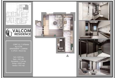 Valcom Residence Bartolomeu, Garsoniera, terasa 4.01 mp , Comision 0% - 5