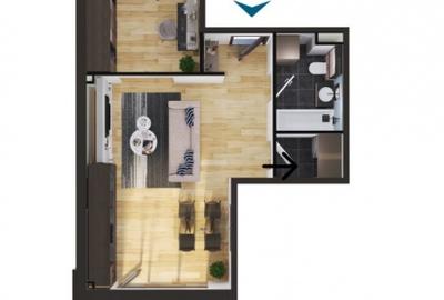 Apartament o camera, 45 mp, etaj 3, Bloc premium, Elite Apartament o camera, 45 mp, etaj 3, Bloc premium, Elite - 9