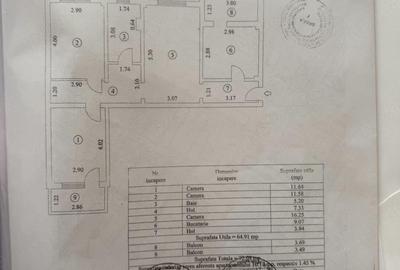 Apartament cu 3 camere decomandat în Central - 1