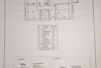Apartament 3 camere decomandat, zona piață - 3