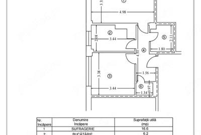Apartament cu 2 camere semidecomandat în Democrației