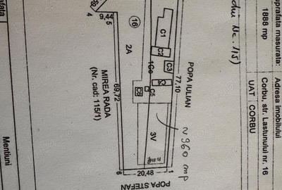 Casă cu 7 camere cu Teren 1000 Mp în Corbu - 3