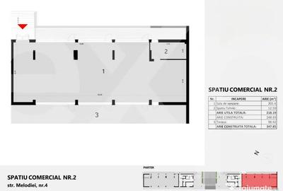 Spațiu comercial, de 218 mp, în Zorilor - 3