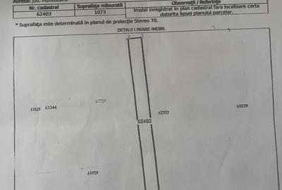 Teren de 1073 mp, în Central