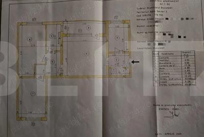 Apartament cu 3 camere, 61 mp, Teiul Doamnei-Aleea Otesani - 2