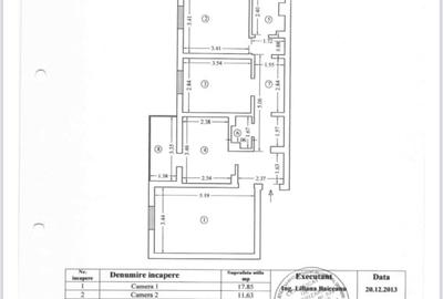 Ap. 3 cam. TOMIS 3 vis-a-vis de Clinica MRINI, 71 mp