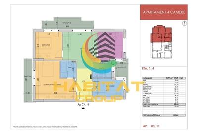 Apartament 4 Camere Decomandat 109.6Mp Bloc Nou Grand Arena - 2