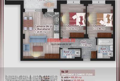 Apartament cu 3 camere în Theodor Pallady - 1