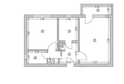 Apartament cu 2 camere decomandat în Republicii - 1