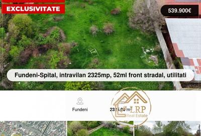 Fundeni-Spital, intravilan 2325mp, utilitati, CU construire Ds+P+4E 2025