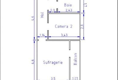 Apartament 3 camere semidecomandat, în Gheorgheni, aleea Rășinari - 2