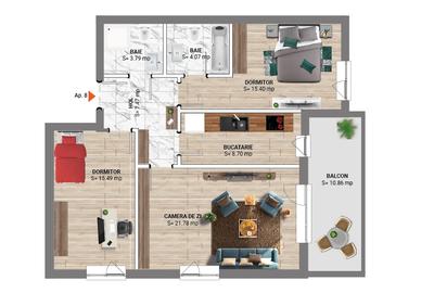 Apartament  3 camere Baneasa Direct Dezvoltator - 9