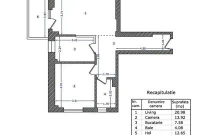 Apartament 2 camere  Metrou-P Poenaru - 12