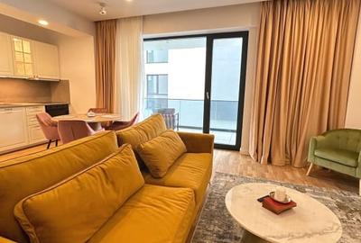 Apartament cu 2 camere semidecomandat, mobilat în Pipera