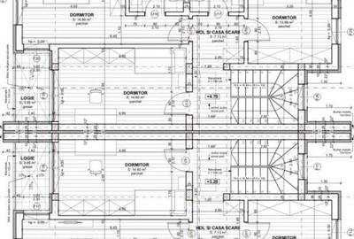 Duplex pe 3 niveluri, 4 camere, predare semifinisat, 183 mp, - 2