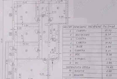 4 camere, etaj 7 din 9, LIBER, CENTRALA TERMICA, acte la zi, B-dul Republicii - Soseaua Nordului - 10