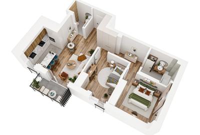 Apartament cu 3 camere semidecomandat în Baciu - 2