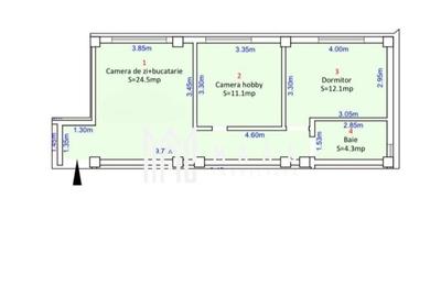 Apartament cu 2 camere decomandat, mobilat în Șelimbăr - 9