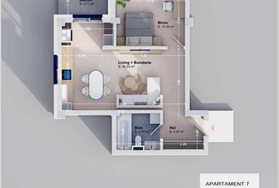 Apartament cu 2 camere decomandat în Păcurari - 3
