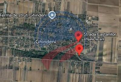 Teren de 1452 mp, în Ghindeni