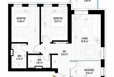 Apartament 3 camere, proiect premium Drumul Taberei Residence -la bulevard - 2