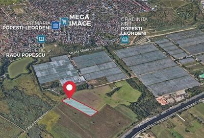 Teren intravilan 9.996 mp, Popesti-Leordeni-Splaiul Unirii, ocazie de investitie