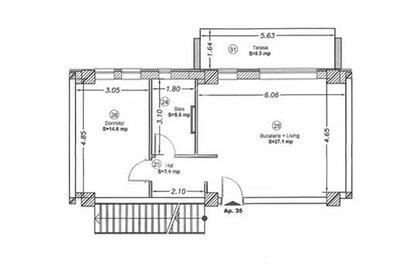 Apartament cu 2 camere,semidecomandat,conf1, bloc nou, Giroc,zona Lidl - 6
