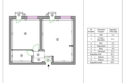 2 camere, amenajat lux, parcare acoperita - zona Sagului - 20