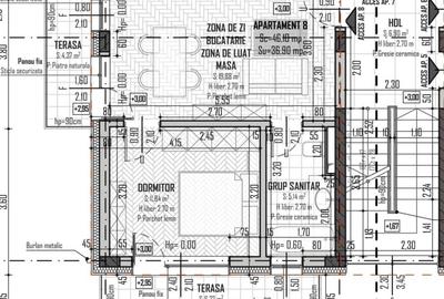 Apartament cu 2 camere în Baciu