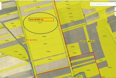 Teren extravilan 88.880 MP la E85! - 1