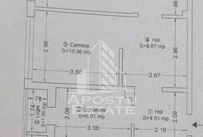 Apartment 3 camere, centrala proprie, zona Cetatii. - 8