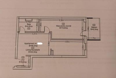Apartament 2 camere pe Frunzișului - 1
