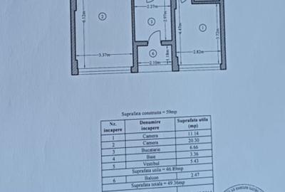 Apartament cu 2 camere decomandat în Olteni - 12