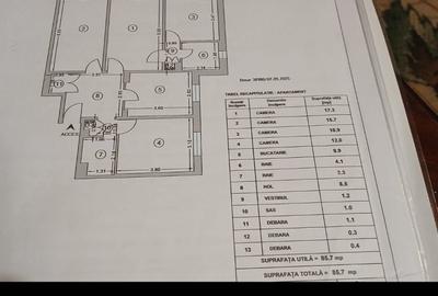 Apartament cu 4 camere semidecomandat în Teiul Doamnei - 11