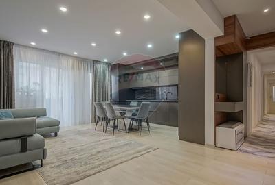 Apartament lux 4 camere, 116 mp, mobilat, utilat, 3 locuri parcare